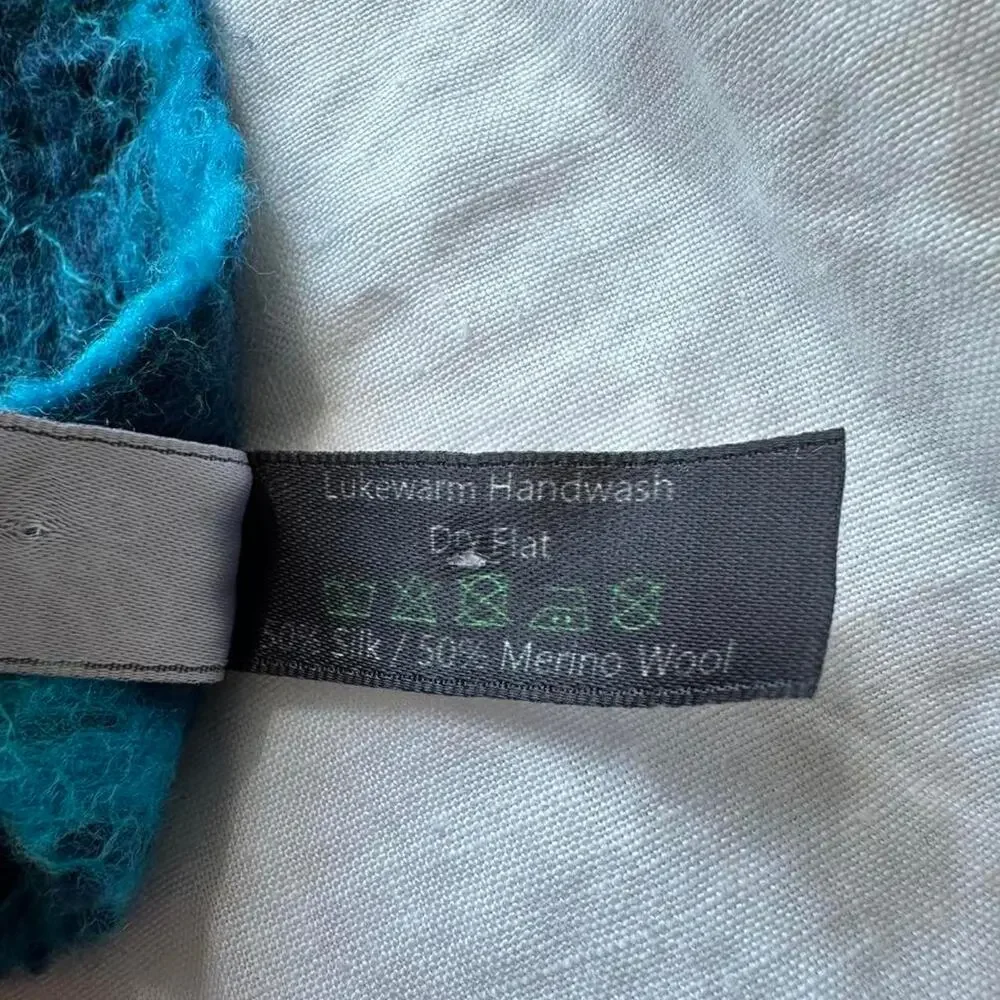 Vintage silk and wool scarf